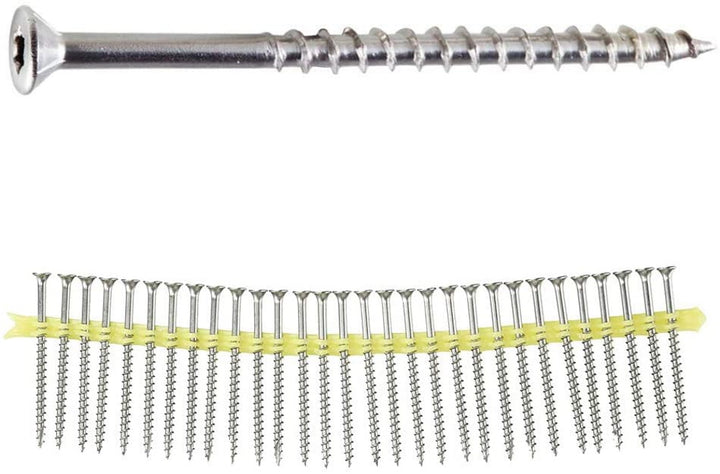 Simpson Strong-Tie SSDWP3S305 #10x3 Star Drive Flat Head 305 Stainless Steel Collated Screws, 1,000/Box