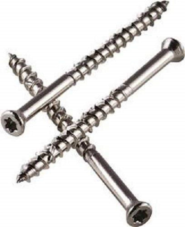 Simpson Strong-Tie T07225WPP #7x2-1/4 Star Drive Trim Head 316 Stainless Steel Wood Screws, 350/Box