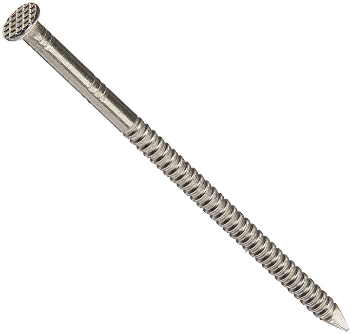 Simpson Strong-Tie T10SND1 3x113 10d 12-Gauge 316 Stainless Steel Ring Shank Bulk Siding Nails, 120/Box