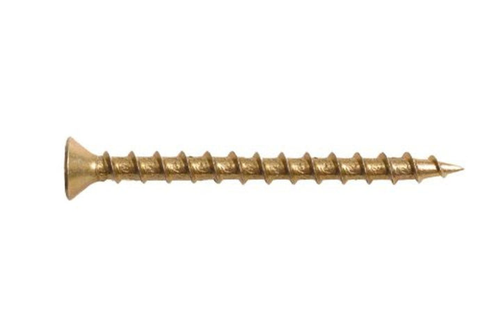 PAM/OMG WCYZ8134F #8x1-3/4 Star Drive Flat Head Yellow Zinc Steel Collated Screws, 1,000/Box